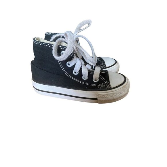 Converse, all-star canvas, high top sneakers, size 5 youth - Picture 7 of 7